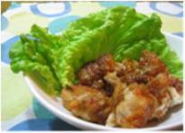 鶏肉の野菜衣揚げの写真