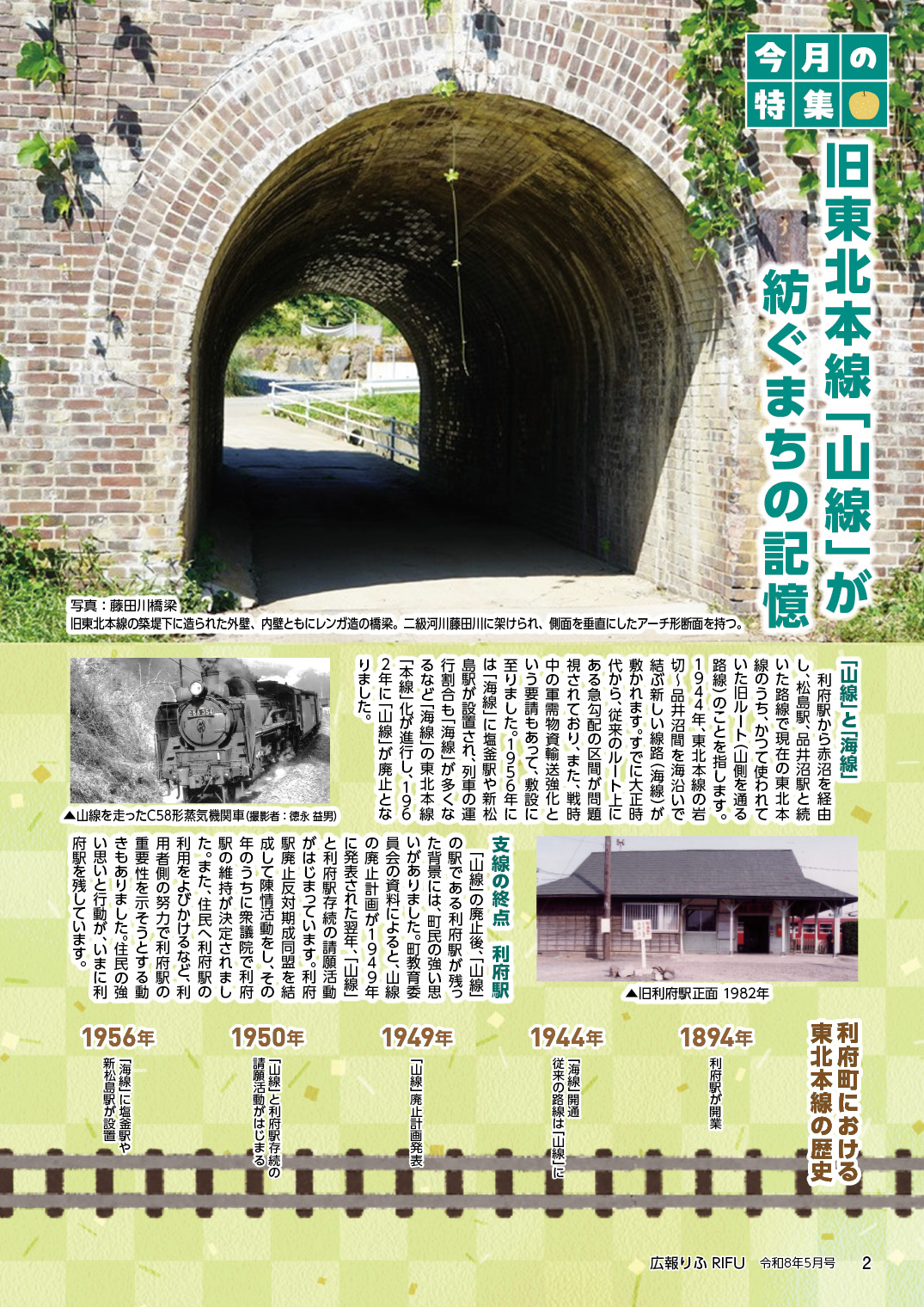 旧東北本線「山線」が紡ぐまちの記憶