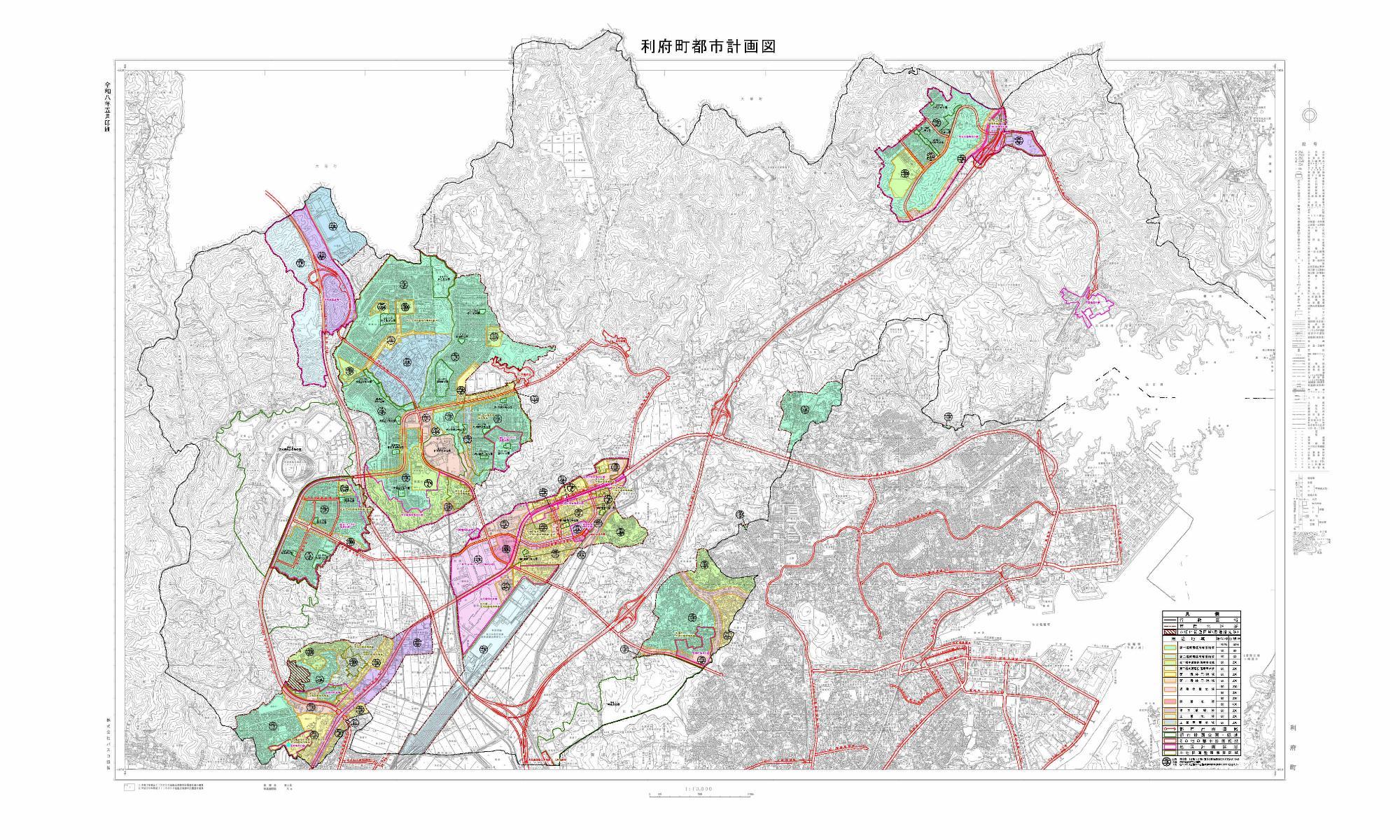 利府町都市計画図（1/10000）