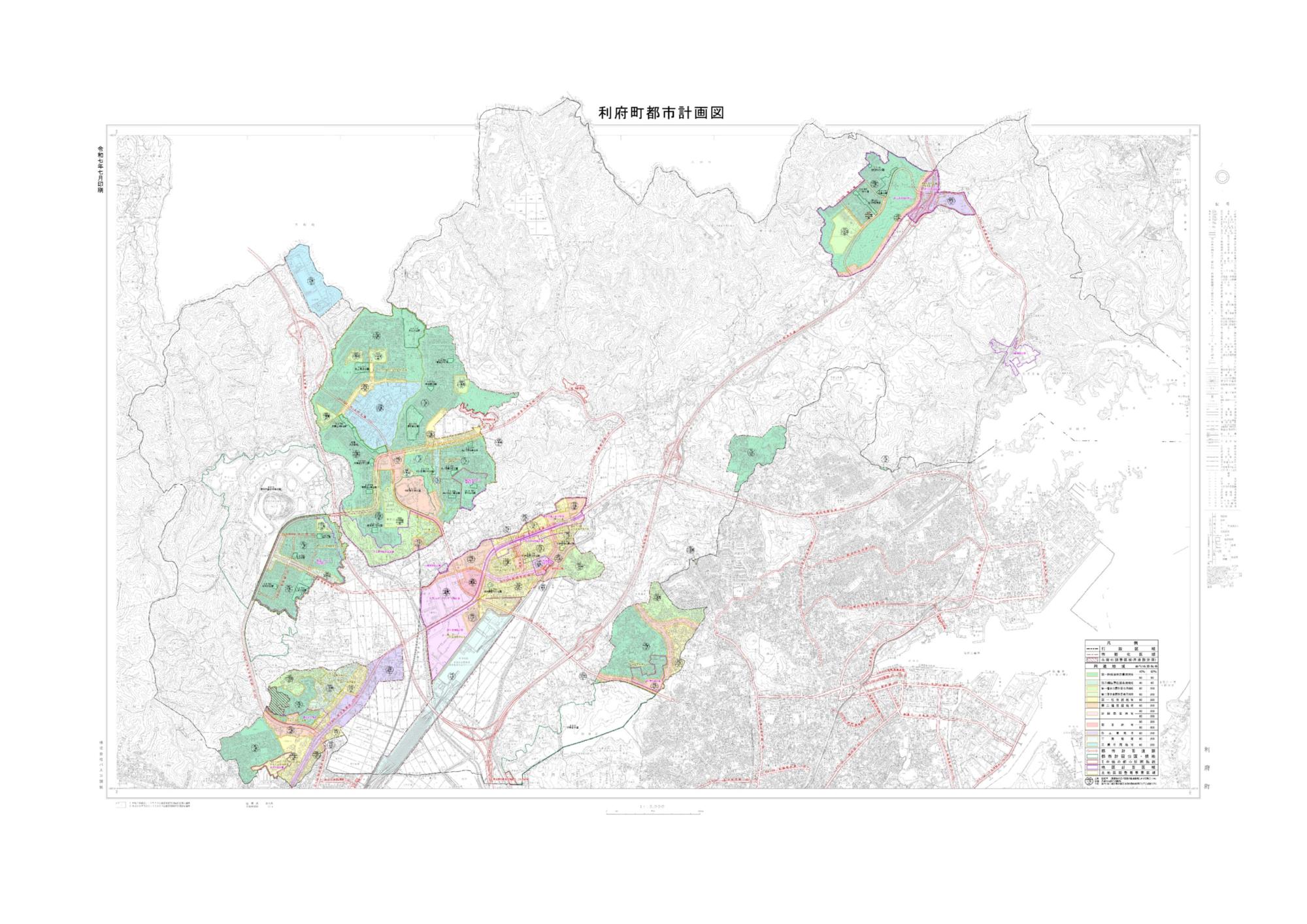 利府町都市計画図（1/10000）