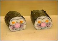 アンパンマンの飾り巻き寿司の写真