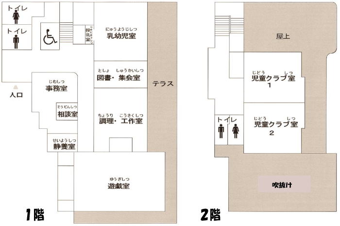 西部児童館館内図